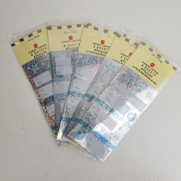 Christmas Peel & Stick Gift Tags Lot of 100 - Picture 1 of 2